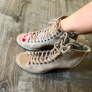 MOSSIMO Lace Up ANKLE BOOTIES